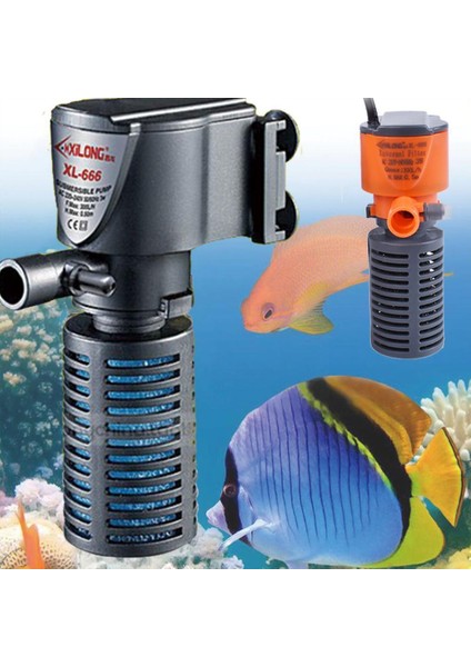 Xs-Çok Renkli Stil Mini Japon Balığı Filtresi Mikro Akvaryum Su Arıtma Pompası Havalandırma ve Pompa Filtrasyonu Dahili Dalgıç Üçlü N5L2 (Yurt Dışından) indirimleri