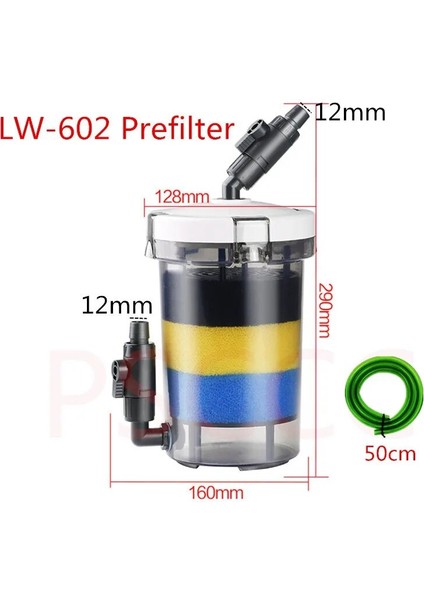 LW-602 12MM Stili 1 Ünite Atman Akvaryum Balık Tankı Için Ön Filtre Harici Ön Filtre Varil QZ30 Kaplumbağa Kavanozu Harici Varil Filtre Pompası (Yurt Dışından)
