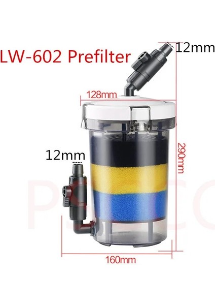 LW-602 12MM Stili 1 Ünite Atman Akvaryum Balık Tankı Için Ön Filtre Harici Ön Filtre Varil QZ30 Kaplumbağa Kavanozu Harici Varil Filtre Pompası (Yurt Dışından)