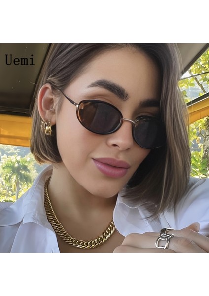 2024 Yeni Retro Oval Kadın Güneş Gözlüğü Moda Vintage Klasik Metal Çerçeve Güneş Gözlüğü Ins Trend Shdes UV400 Erkekler Gözlük (Yurt Dışından) fiyatları