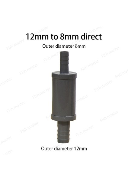 12X8 Tarzı 1 Ünite Su Giriş ve Çıkış Ayar Valfi Balık Tankı Su Borusu Fırça Anahtarı Adaptörü Hızlı Bağlantı Filtresi Varil Bağlantı Hortumu (Yurt Dışından)