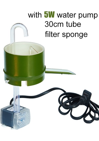 C Stili 3-In-1 Akvaryum Filtre Kutusu Bambu Tüp Tipi Abs Su Akış Cihazı Mini Üste Monte Harici Balık Tankı Filtresi Su Arıtma (Yurt Dışından)