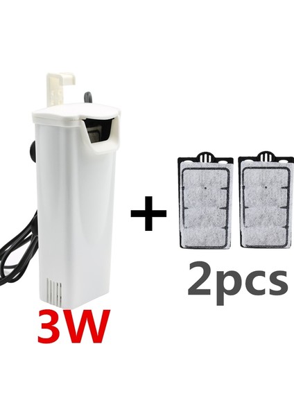 3W Pompa ve 2 Ped Stili M Beden 3W 200LH Şelale Akvaryum Filtre Pompası Kaplumbağa Balık Tankı Düşük Su Seviyesi Filtresi Oksijen Pompası Balık Kaplumbağa Sürüngen Kaynağı (Yurt Dışından)