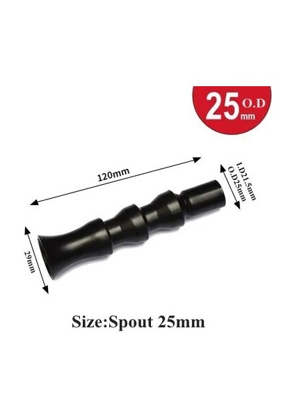 O.D25MM Stili 1 Parça 1 Adet Od mm Akvaryum Dirsek Ördek Bill Düz Meme 360 ​​derece Çıkış Pompası Sonu Dönüş Çıkışı Deniz Balık Tankı Püskürtme Memesi (Yurt Dışından)