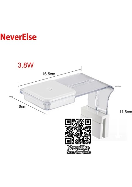 Lamba 3.8W Tarzı Abd Fiş Adaptörü Akvaryum Balığı Filtre Pompasına Asın Dalgıç Şelale Filtre Ara Katman Iç Kutu Dahili Su Pompası Akvaryum LED Işık Lambası (Yurt Dışından)