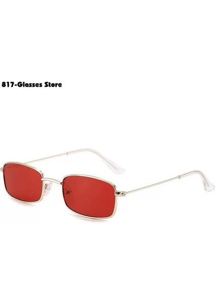 Şeker Renk Vintege Metal Kedi Göz Güneş Gözlüğü UV400 Kadın Yaz Sokak Gözlük Kadınlar Için Kore Tarzı Gafas De Sol (Yurt Dışından)