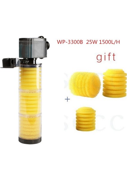 WP-3300B Stili Ingiltere Adaptör Fişi Akvaryum Filtresi Balık Tankı Filtresi Akvaryum Hava Pompası Hava Oksijen Artırmak Akvaryum Iç Filtresi Akvaryum Pompası Filtresi (Yurt Dışından)