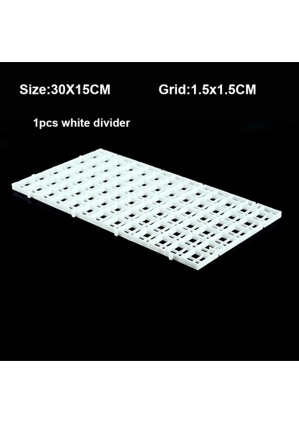 3015CM Beyaz Stil 4 Takım Akvaryum Plastik Bölücü Mercan Frag Balık Tankı Tutucu Yumurta Sandığı Damlama Tepsisi Kapağı Tutma Net Mat Çok Fonksiyonlu Tutucu (Yurt Dışından)