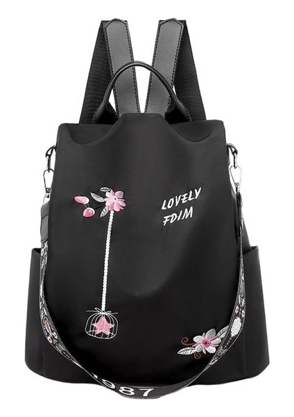 Seyahat Dış Mekan Day Pack Rucksack Siyah Için Sıradan Sırt Çantası Omuz Çantası (Yurt Dışından)