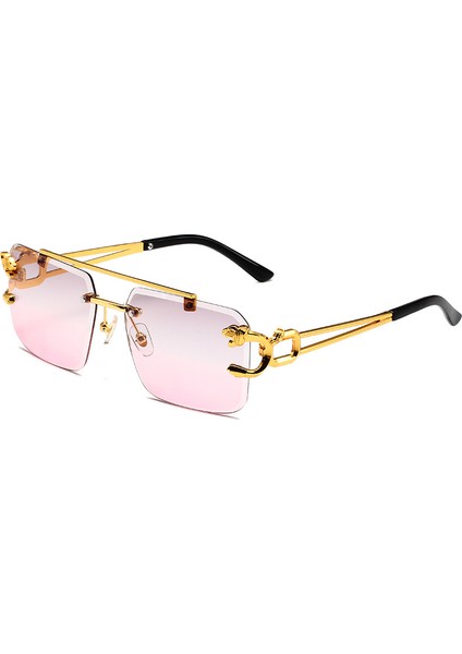 Erkekler Için Vintage Çerçevesiz Güneş Gözlüğü Steampunk Güneş Gözlüğü Retro Kadınlar Punk Moda Gözlük Retro Shades Gafas De Sol Sonnenbrill (Yurt Dışından)