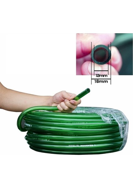 12 mm Tarzı 3 Milyon Balık Tankı Boru Akvaryum Yeşil Hortum Su Pompası Filtre Aksesuarları Için Tüp Akvaryum Temizleme Aracı Bahçe Sulama Hortumu (Yurt Dışından)