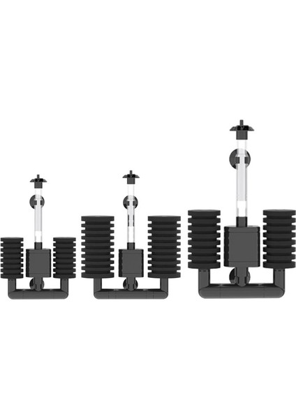 No.2 Tarzı Akvaryum Dalgıç Filtre Pompası Çift Biyokimyasal Sünger Balık Tankı Hava Pompası (Yurt Dışından) fiyatları