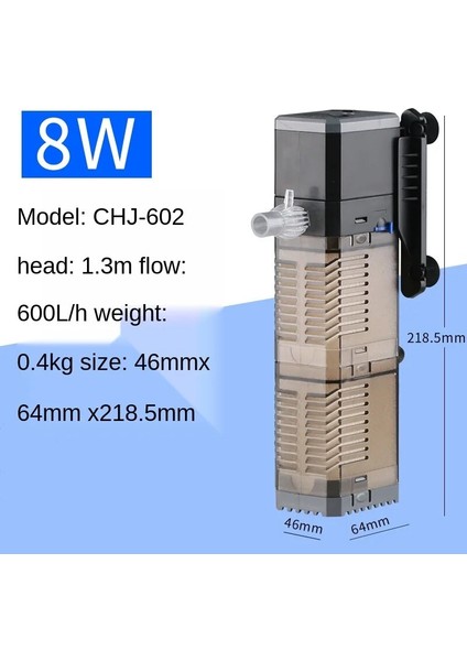 8W Tarzı Ab Fişi Akvaryum Filtre Pompası Süper 4 1 Balık Tankı Dalgıç Hava Oksijen Dahili Pompa Süs Balıkları Su Pompası (Yurt Dışından)