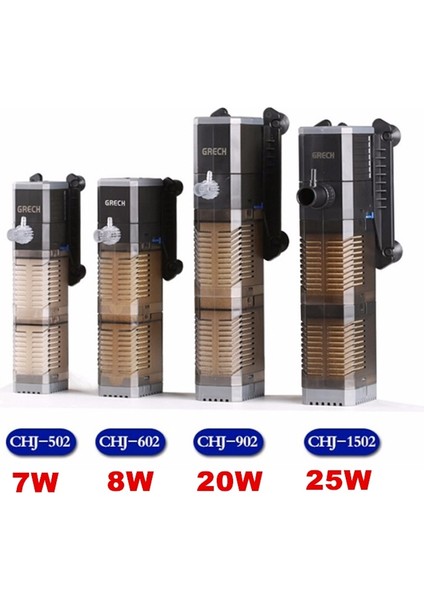 CHJ-502 Stili Au Fişi Sunsun Akvaryum Filtre Pompası Süper 5 1 Balık Tankı Dalgıç Hava Oksijen Dahili Pompa Akvaryum Dalış Çeşme Pompası Filtre Için (Yurt Dışından) modelleri