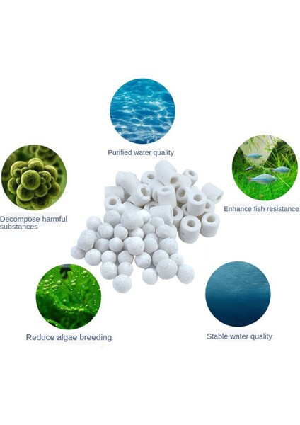 2'si 1 Arada Stil 100 Gram 100G Akvaryum Filtre Medya Aktif Karbon Seramik Yüzükler Top Köpük Balık Tankı Filtre Medya Bio Toplar Akvaryum Filtre Aksesuarları (Yurt Dışından) indirimleri