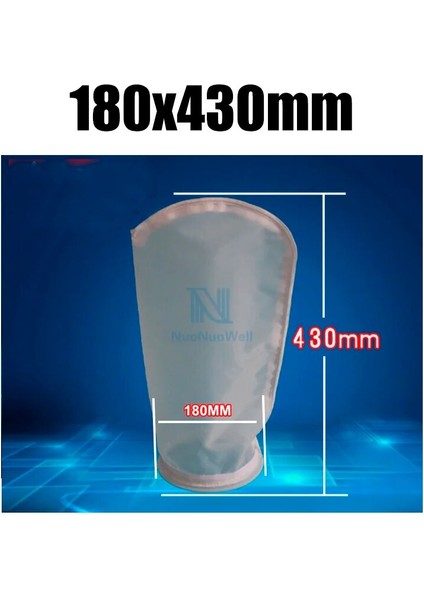 D 180MM430MM Stili 200 Mes 2x Mesh Mikro Naylon (Nmo) Filtre Torbaları Balık Akvaryumu Deniz Karteri Keçe Ön Filtre Çorap Torbası Korozyon Direnci (Yurt Dışından)