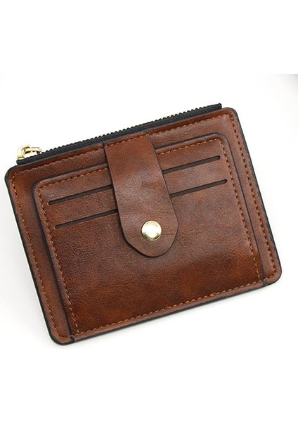 Ultra Ince Cüzdan Pu Deri Seyahat Kartı Depolama Tutucu Para Çantası Çantası Kadınlar Billfold Erkekler (Yurt Dışından)