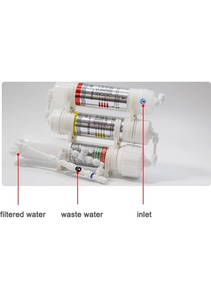 Stage1 2 Kartuş Stili 125G Ro Buddie Sistemi 3 Aşamalı Üç Aşamalı Ters Ozmoz Akvaryum Deniz Mercan Resifi Balık Tankı Su Yaşamı Için Saf Su Makinesi (Yurt Dışından)