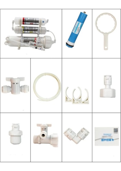 Stage1 2 Kartuş Stili 125G Ro Buddie Sistemi 3 Aşamalı Üç Aşamalı Ters Ozmoz Akvaryum Deniz Mercan Resifi Balık Tankı Su Yaşamı Için Saf Su Makinesi (Yurt Dışından)