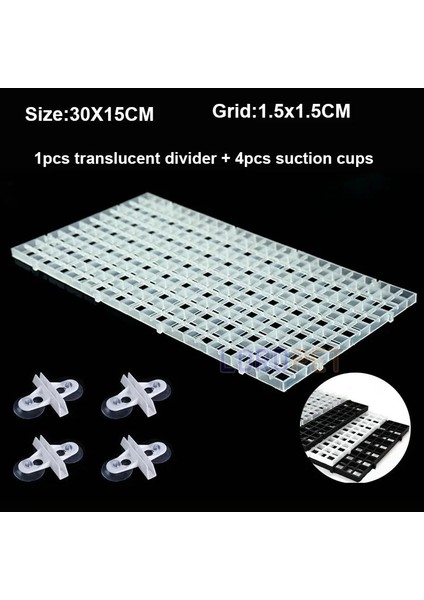 3015CM Siyah Stil 4 Takım Akvaryum Plastik Bölücü Mercan Frag Balık Tankı Tutucu Yumurta Sandığı Damlama Tepsisi Kapağı Tutma Net Mat Çok Fonksiyonlu Tutucu (Yurt Dışından) modelleri