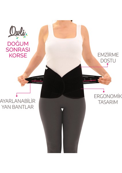 Doğum Sonrası Korse Siyah M/L