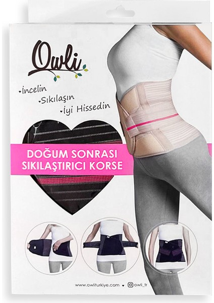 Doğum Sonrası Korse Siyah M/L