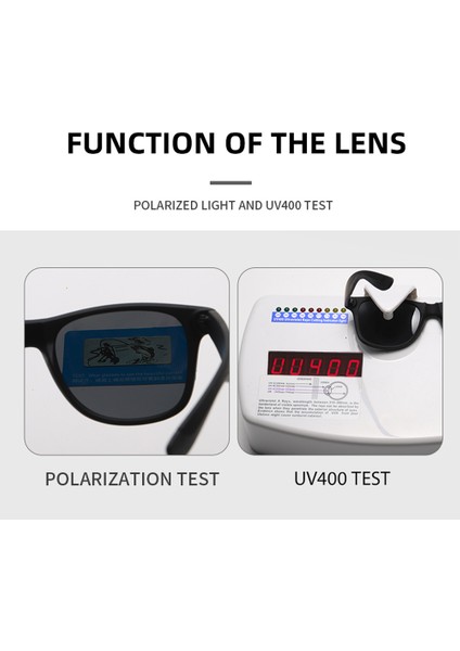 Polarize Gözlük Balıkçılık Güneş Gözlüğü Erkekler Sürüş Shades Erkek Gözlük Kadınlar UV400 Gözlük Yürüyüş Klasik Güneş Gözlüğü (Yurt Dışından)