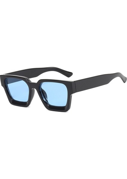 Kare Vintage Güneş Erkekler Moda Punk Retro Marka Tasarımcısı Güneş Kadınlar Sürüş Güneş Gözlüğü Erkek UV400 Gözlük Shades (Yurt Dışından)