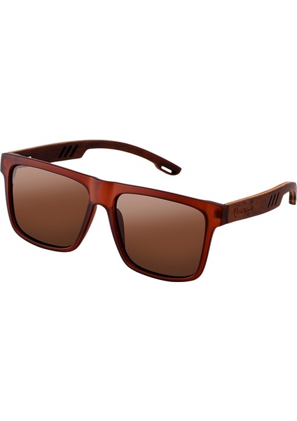 Hu Ahşap Yeni Yüksek Kaliteli Kare Güneş Gözlüğü Erkekler Için Polarize UV400 Moda Sunglass Ayna Spor Güneş Gözlüğü Sürüş Oculos (Yurt Dışından)