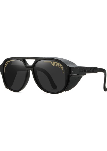 UV400 Güneş Gözlüğü Erkekler Kadınlar Pit Viper Tasarımcı Buhar Punk Gözlük Vintage Güneş Gözlüğü Retro Gözlük Yetişkin Steampunk (Yurt Dışından)