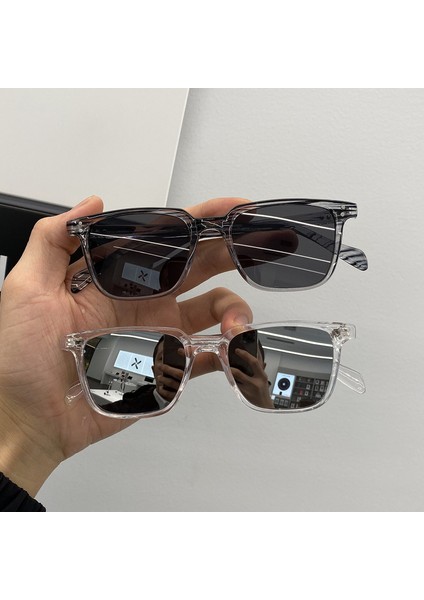 Moda Kare Sürücü Güneş Gözlüğü Erkekler Vintage Shades Erkek Güneş Gözlüğü Marka Tasarım Ayna Retro Oculos De Sol Masculino (Yurt Dışından)