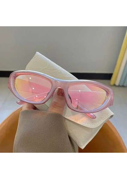 Vintage Punk Spor Güneş Gözlüğü Kadın Erkek Y2K Tarzı Kedi Göz Güneş Gözlüğü Ayna Moda Gözlük 2000S Retro Shades Gafas De Sol (Yurt Dışından) fiyatları