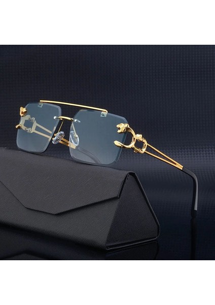 Erkekler Için Vintage Çerçevesiz Güneş Gözlüğü Steampunk Güneş Gözlüğü Retro Kadınlar Punk Moda Gözlük Retro Shades Gafas De Sol Sonnenbrill (Yurt Dışından) modelleri