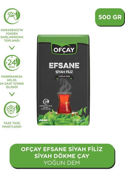 Efsane Filiz Dökme Siyah Çay 500 gr