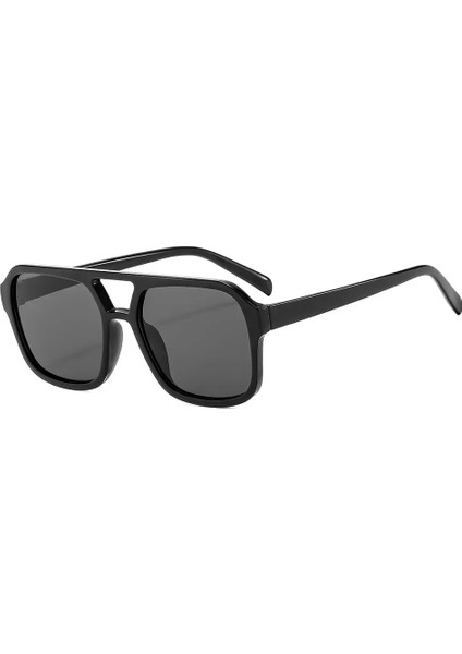 Kadın Için Vintage Kare Güneş Gözlüğü Retro Marka Güneş Gözlüğü Kadın Siyah Sarı Moda Şeker Renkler Oculos De Sol Feminino (Yurt Dışından)