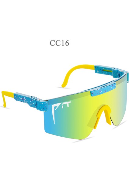 Pit Viper Güneş Gözlüğü UV400 Güneş Gözlüğü Erkek Kadın Yetişkin Açık Gözlük Spor Gözlük Mtb Shades Kutusu Olmadan (Yurt Dışından)