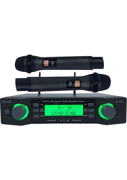 Roof R-203 2 El 2 Kanal Uhf Telsiz Mikrofonu