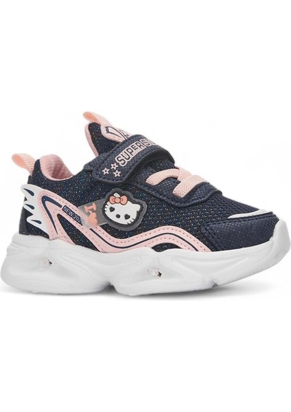 Kız Çocuk Bebek Işıklı Yazlık Hafif Rahat Cırtlı Günlük Sneaker Bebe Spor Ayakkabı (22-25)
