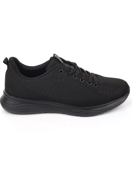 Siyah Fileli Günlük Bağcıklı Çocuk Sneaker Ayakkabı (36-40)