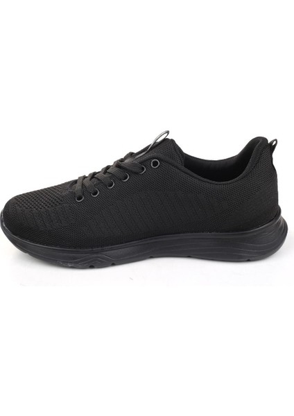 Siyah Fileli Günlük Bağcıklı Çocuk Sneaker Ayakkabı (36-40)
