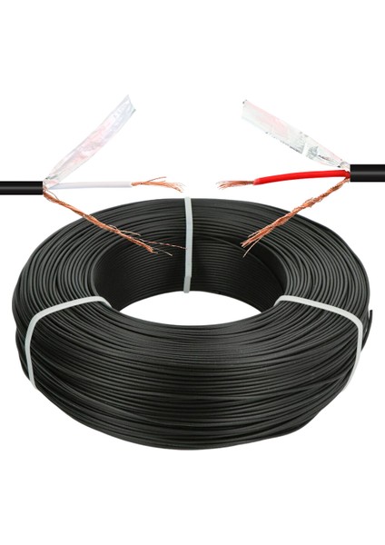 Magıcvoıce AV808 0.20MM Kesit Bitişik Blendajlı Ikili 100 Metre Kalın Walkman Kablo (Od:8.0mm)