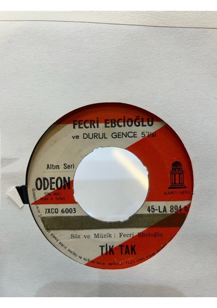 Fecri Ebcioğlu / Durul Gence 5 ‎– Dünya Dönüyor / Tik Tak Tik Tak 1967 Baskı (45'lik Plak)