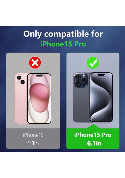 iPhone 15 Pro Şeffaf Silikon Kılıf + 2 Adet Cam Ekran Koruyucu Seti