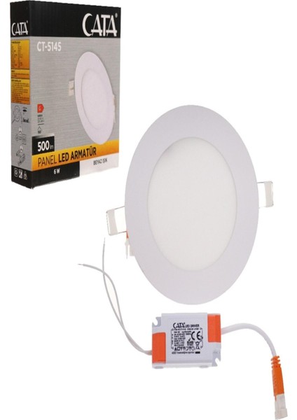 Ct 5145 6 W Slim Panel Beyaz