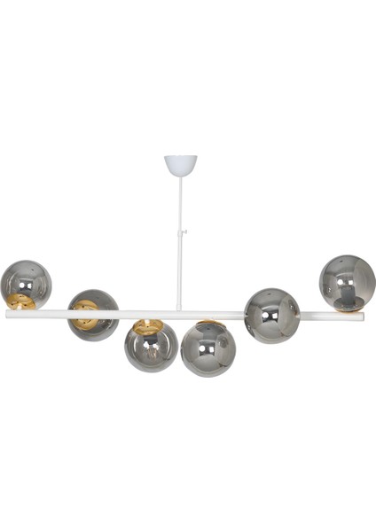 Altina 6'li Beyaz Modern Lüks Avize modelleri