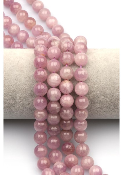 Kunzit Doğal Taş Dizi 10 mm Küre Kesim