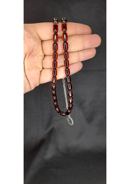 Sevgiliye Özel Hediye Çubuk Kehribar Tesbih Kapsül Kesim Kahverengi H-1324. fiyatları