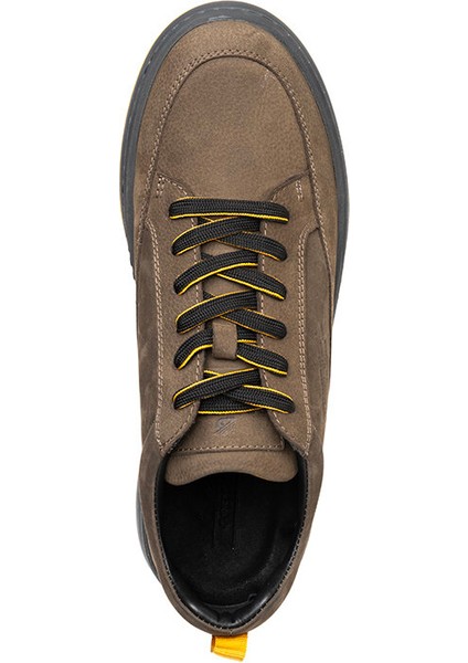 16380 Erkek Duman Hakiki Deri Sneaker Ayakkabı 3K1UA16380