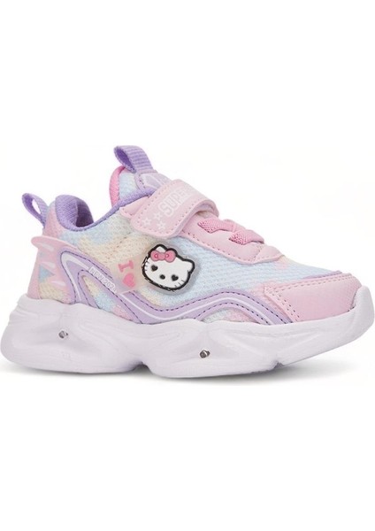 Kız Çocuk Bebek Işıklı Yazlık Hafif Rahat Cırtlı Günlük Sneaker Bebe Spor Ayakkabı (22-25)