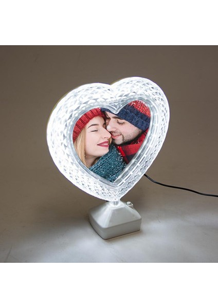 Led'li Kristal Kalpli Sihirli Ayna